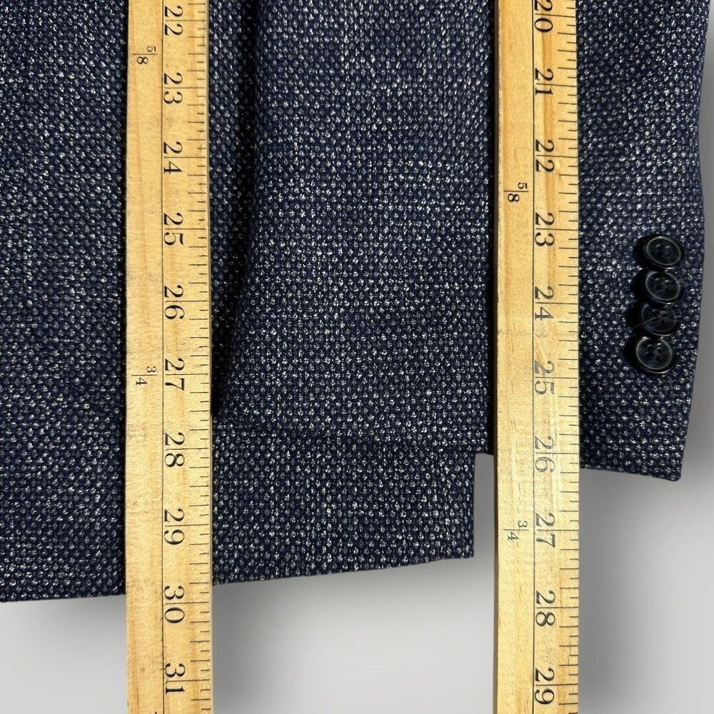 JOSEPH ABBOUD Mens Blazer Sport Coat Two Button Jacket 50R Wool Blend Navy - Picture 7 of 10